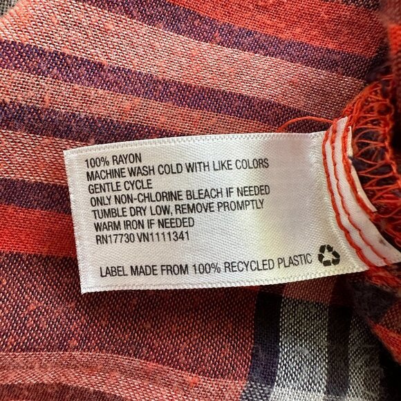 Merona Plaid Long Sleeve Button Down Shirt Medium - Picture 5 of 5